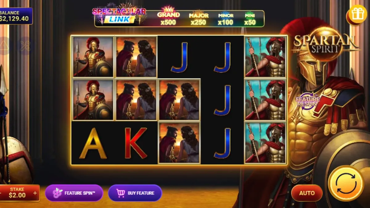 Prajurit Sparta dalam slot Spartan Spirit