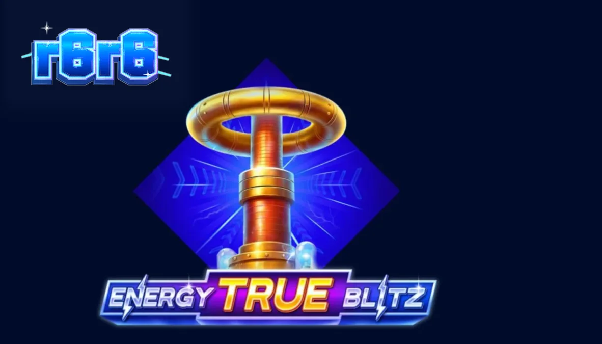 Tampilan visual slot Energy True Blitz dengan tema neon dan listrik